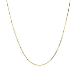 14k Yellow Gold Classic Box Chain 0.6mm thumbnail 3