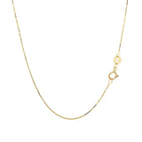 14k Yellow Gold Classic Box Chain 0.6mm thumbnail 4