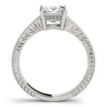 Load image into Gallery viewer, 14k White Gold Antique Style Diamond Engagement Ring (1 1/8 cttw)