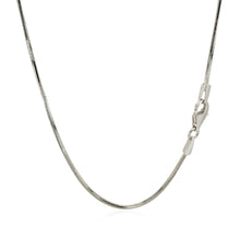 Load image into Gallery viewer, Sterling Silver 1.2mm Snake Style Chain