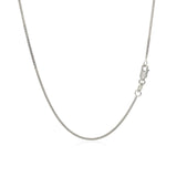 14k White Gold Gourmette Chain 1.0mm thumbnail 4