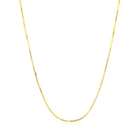 14k Yellow Gold Octagonal Shiny Snake Chain 0.8mm