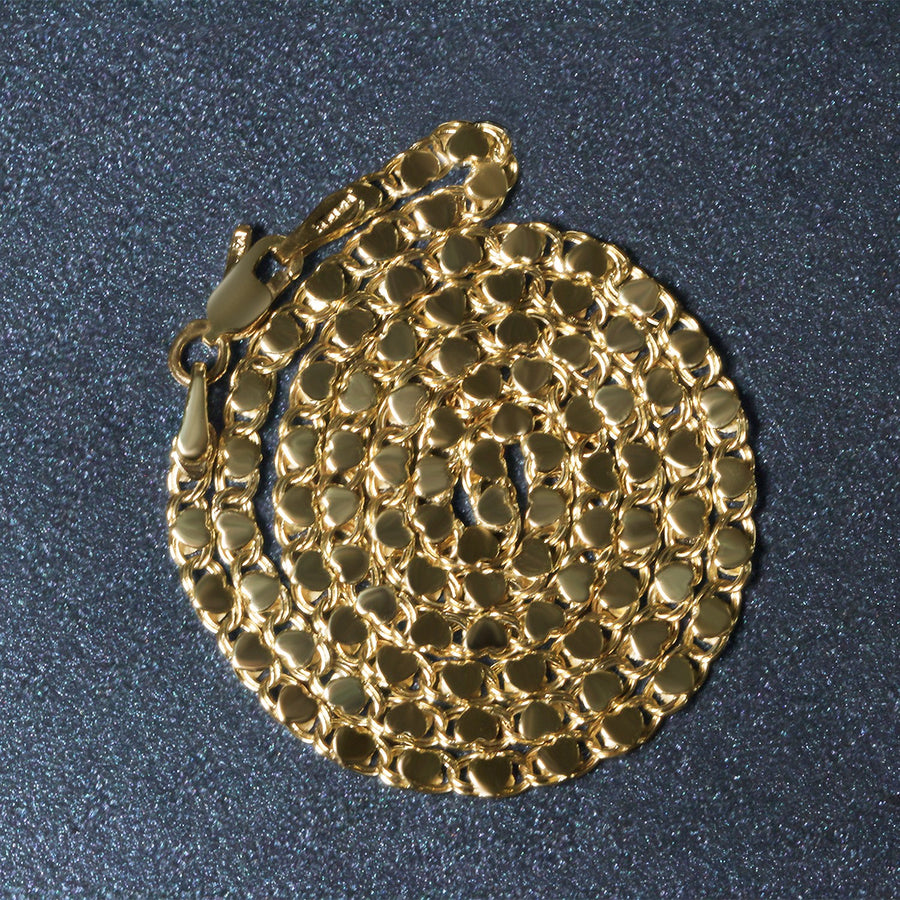 2.9mm 14k Yellow Gold Heart Chain