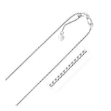 Sterling Silver 1.4mm Adjustable Box Chain thumbnail 2