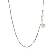 Load image into Gallery viewer, Sterling Silver 1.4mm Adjustable Box Chain