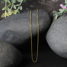 Load image into Gallery viewer, 14k Yellow Gold Diamond-Cut Bead Chain 1.0mm