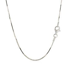 Load image into Gallery viewer, Sterling Silver Rhodium Plated Octagonal Snake Chain 1.1mm