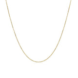14k Yellow Gold Cable Link Chain 0.5mm thumbnail 3