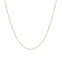 Load image into Gallery viewer, 14k Yellow Gold Cable Link Chain 0.5mm