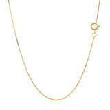 14k Yellow Gold Classic Box Chain 0.45mm thumbnail 4
