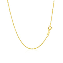 Load image into Gallery viewer, 10k Yellow Gold Singapore Chain 1.0mm