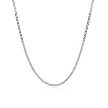 Load image into Gallery viewer, 14k White Gold Gourmette Chain 1.5mm