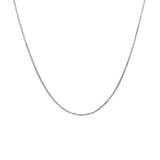 Sterling Silver Rhodium Plated Box Chain 0.7mm thumbnail 3