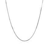 18k White Gold Box Chain 0.8mm thumbnail 3