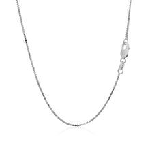 Load image into Gallery viewer, 18k White Gold Box Chain 0.8mm