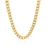 5.8mm 14k Yellow Gold Solid Miami Cuban Chain thumbnail 3