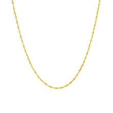 Load image into Gallery viewer, 14k Yellow Gold Singapore Chain 1.0mm
