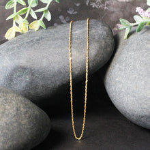 Load image into Gallery viewer, 14k Yellow Gold Singapore Chain 1.0mm