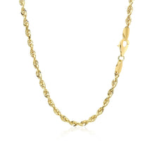Load image into Gallery viewer, 3.0mm 10k Yellow Gold Solid Diamond Cut Rope Chain
