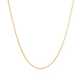 14k Yellow Gold Diamond Cut Round Wheat Chain 0.6mm thumbnail 3