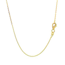 Load image into Gallery viewer, 14k Yellow Gold Diamond Cut Cable Link Chain 0.8mm