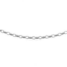 Load image into Gallery viewer, 3.2mm 14k White Gold Oval Rolo Bracelet
