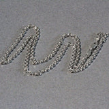 3.1mm 14k White Gold Diamond Cut Cable Link Chain thumbnail 6