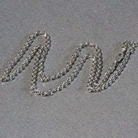 3.1mm 14k White Gold Diamond Cut Cable Link Chain
