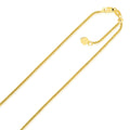14k Yellow Gold Adjustable Popcorn Chain 1.3mm [OPTTEST0619]