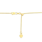 14k Yellow Gold Adjustable Popcorn Chain 1.3mm [OPTTEST0619] thumbnail 3