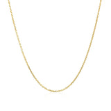 10k Yellow Gold Cable Chain 1.1mm thumbnail 3
