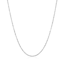 Load image into Gallery viewer, 14k White Gold Singapore Chain 0.8mm