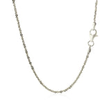 Rhodium Plated 1.7mm Sterling Silver Sparkle Style Chain thumbnail 4