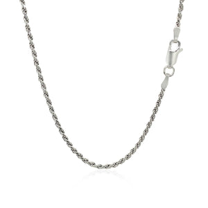 Sterling Silver 1.8mm Diamond Cut Rope Style Chain