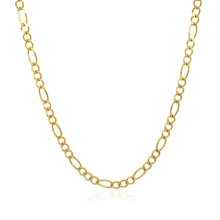 Load image into Gallery viewer, 3.0mm 10k Yellow Gold Solid Figaro Chain