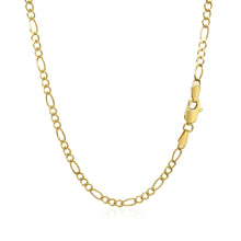 Load image into Gallery viewer, 3.0mm 10k Yellow Gold Solid Figaro Chain