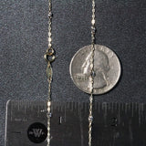 Diamond Cut Bead Links Pendant Chain in 14k Two Tone Gold (3.5mm) thumbnail 6