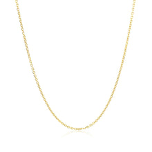 Load image into Gallery viewer, 14k Yellow Gold Diamond Cut Cable Link Chain 1.1mm