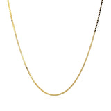 14k Yellow Gold Classic Box Chain 0.8mm thumbnail 3