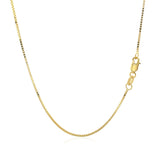 14k Yellow Gold Classic Box Chain 0.8mm thumbnail 4