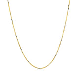 14k Yellow Gold Classic Box Chain 0.7mm thumbnail 3