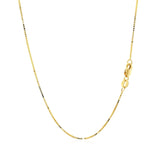 14k Yellow Gold Classic Box Chain 0.7mm thumbnail 4