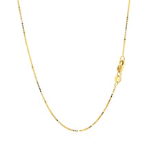 Load image into Gallery viewer, 14k Yellow Gold Classic Box Chain 0.7mm