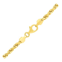 Load image into Gallery viewer, 3.5mm 14k Yellow Gold Solid Diamond Cut Rope Chain