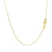 Load image into Gallery viewer, 18k Yellow Gold Box Chain 0.6mm