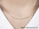 14k Yellow Gold Octagonal Box Chain 1.0mm thumbnail 5