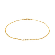 Load image into Gallery viewer, 14k Yellow Gold Singapore Bracelet 1.0mm