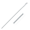 Rhodium plated 925 sterling silver 2.5mm popcorn style chain