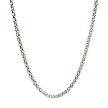 Load image into Gallery viewer, Rhodium Plated 2.5mm Sterling Silver Popcorn Style Chain