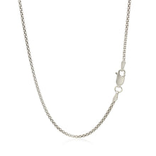 Load image into Gallery viewer, Rhodium Plated 1.8mm Sterling Silver Popcorn Style Chain
